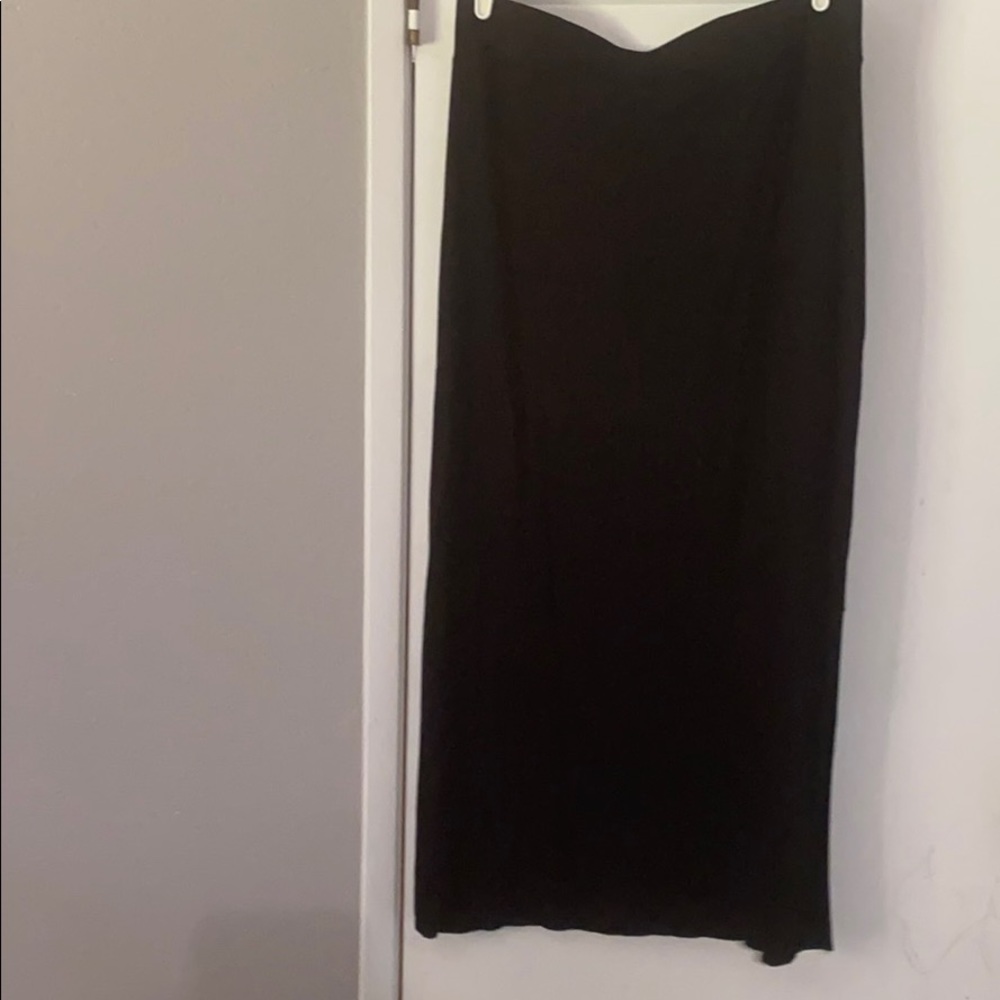 Black maxi skirt